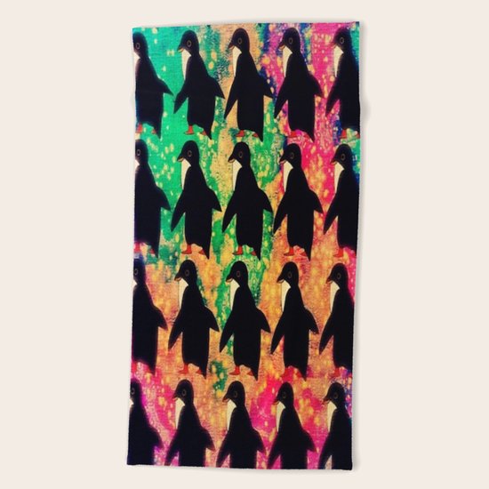 penguin-220 Beach Towel