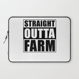 Farmer Gift Straight Outta Farm Laptop Sleeve