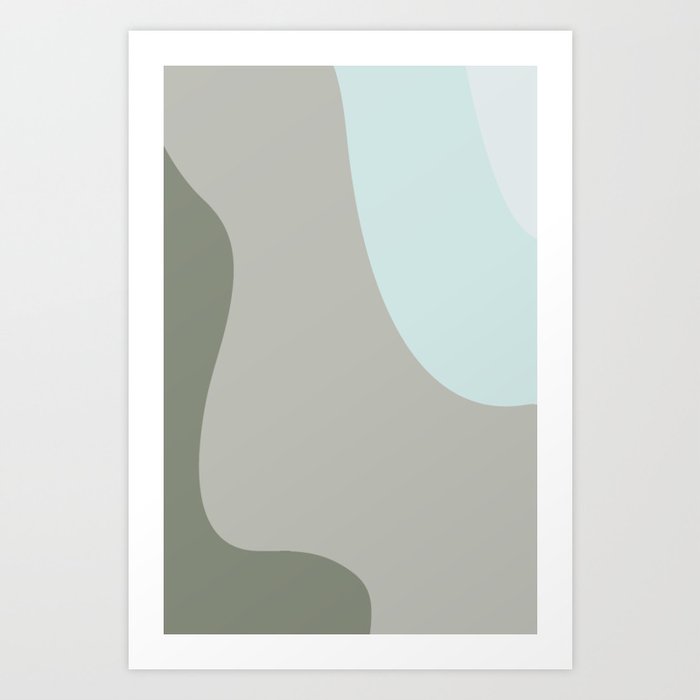Neutral Abstract Pattern 4 Art Print
