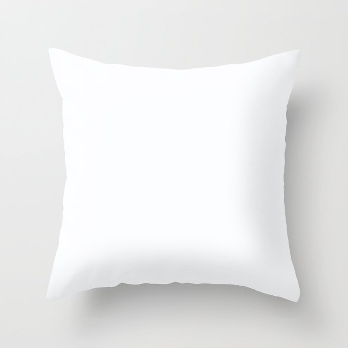Curves (Mint Version) ~ Almost Perfectly White Throw Pillow