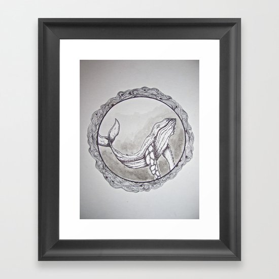 Swimming Framed Art Print