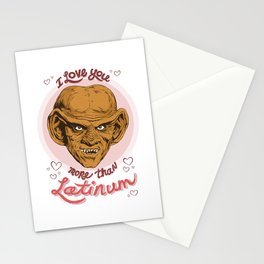 I Love You More Than Latinum Stationery Cards