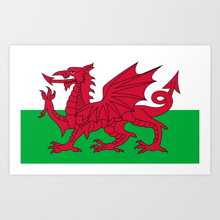 Flag of Wales Art Print