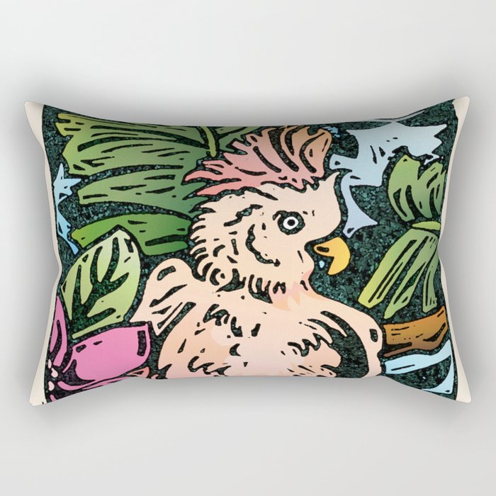 Tropical Bird Rectangular Pillow