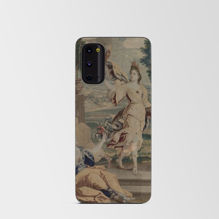 Antique 17th Century Goddess Ceres Flemish Tapestry Android Card Case