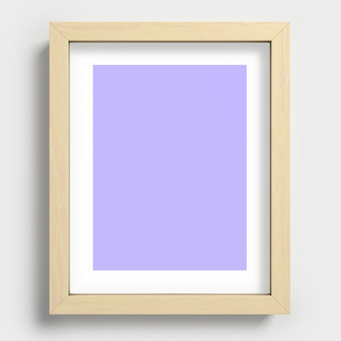 pastel purple Recessed Framed Print