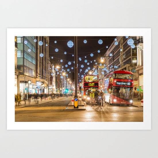 Christmas in London Art Print
