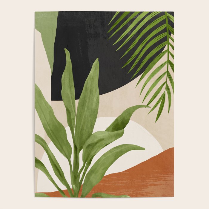 Abstract Art Tropical Leaf 11 Poster by ThingDesign Society6