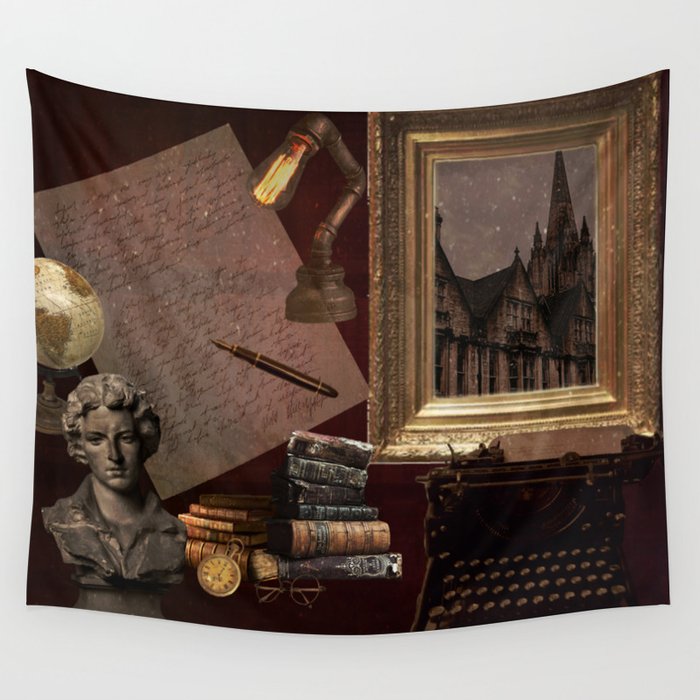 Dark academia tapestry new arrivals