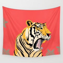 tiger roar Wall Tapestry