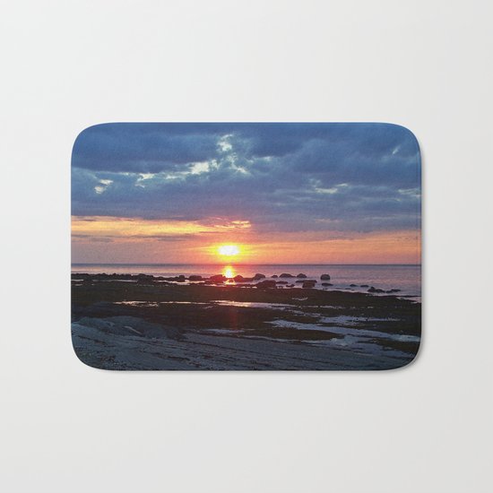 Sunset under Stormy Skies Bath Mat