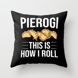 Pierogi Queen Polish Recipes Dough Maker Poland Throw Pillow