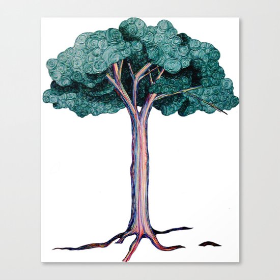 Spiral Tree Canvas Print