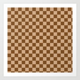 Pastel Brown Modern Checkered Rug Retro Checkerboard Pattern  Art Print | Graphicdesign, Chess, Geometric, Christmas, Vintage, Squares, Maroon, Groovy, Winter, Abstract 