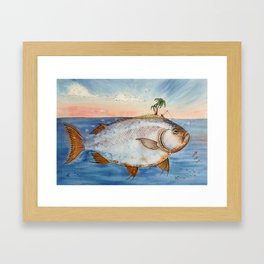 The Fishing Framed Art Print