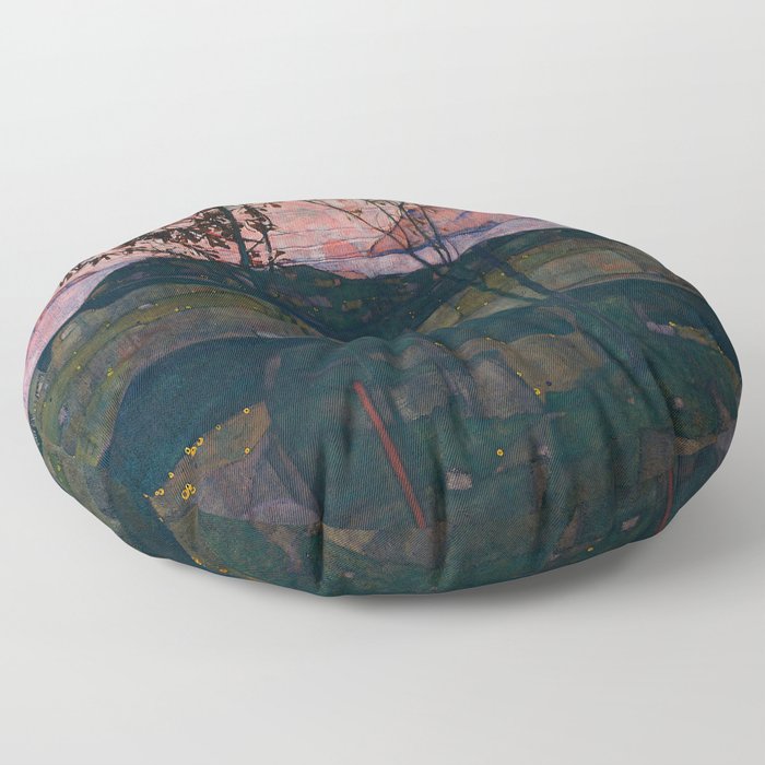 Egon Schiele "Setting Sun" Floor Pillow