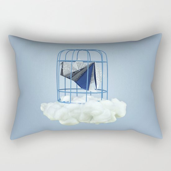 Cloud under prisoner bird Rectangular Pillow