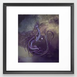 Nocturne Dragon Framed Art Print
