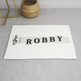 Name Robby Rug | Graphicdesign, Tag, Robby, Music, Black And White, Name, Firstname, Note, First, Named 