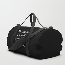 Consent Black Duffle Bag