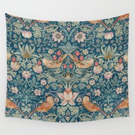 William Morris Strawberry Thief Green Wall Tapestry