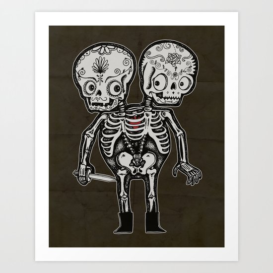 Twinsies Art Print