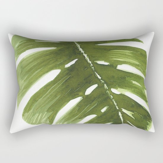 Nature leaves I monstera Rectangular Pillow