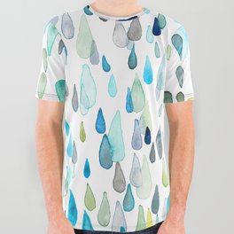 Raindrops All Over Graphic Tee
