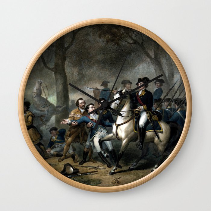 Life Of George Washington -- The Soldier Wall Clock
