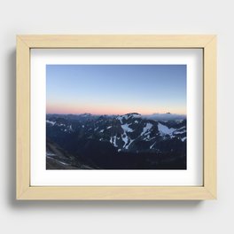 Mountain Top Sunset Recessed Framed Print