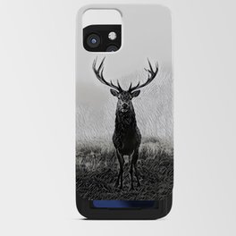 Horns Solo - Realistic Deer Drawing iPhone Card Case