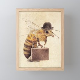 Worker Bee Framed Mini Art Print