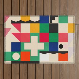 geometric abstract 216 Outdoor Rug