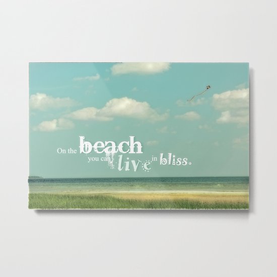 on the beach Metal Print