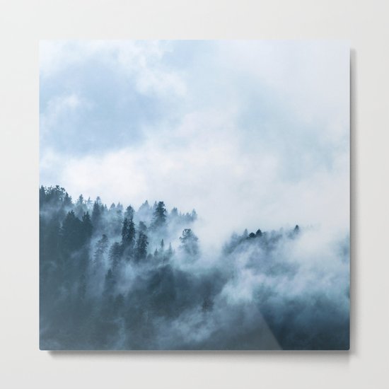 The Wilderness, Foggy Forest Metal Print