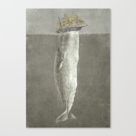 Revenge of The Whale Canvas Print