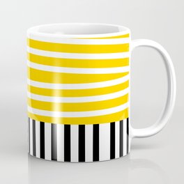 Yellow and black stripes Coffee Mug