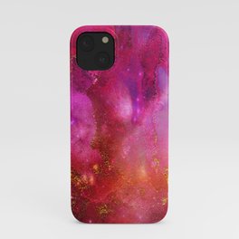 Magenta Glamour Midnight Galaxy  iPhone Case