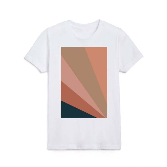 Earthy Diagonals 2 Kids T Shirt