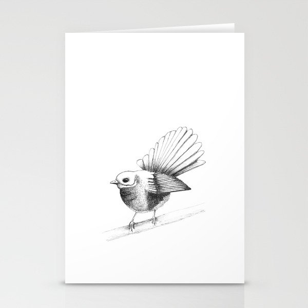 New Zealand Fantail Stationery Cards