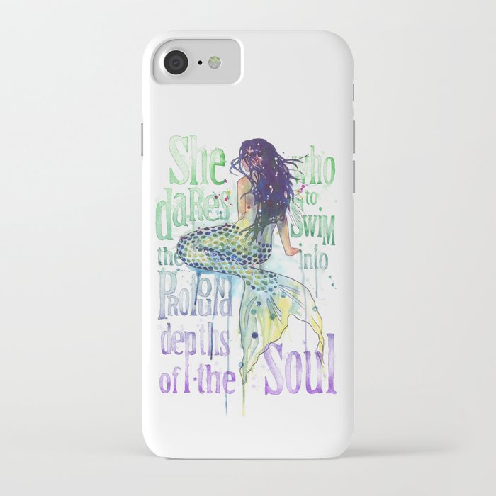 mermaid : profound depths iphone case