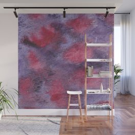 Abstract field with flowers Wall Mural
