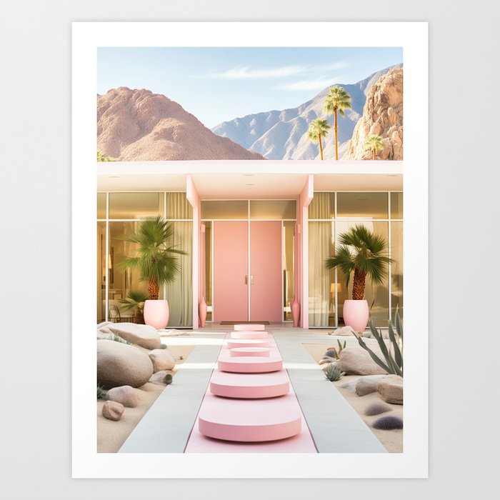 Palm Springs Pink 424 Art Print