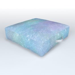 Iridescent Diamond Sparkle Outdoor Floor Cushion