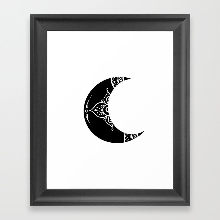 Bohemian Moon Framed Art Print