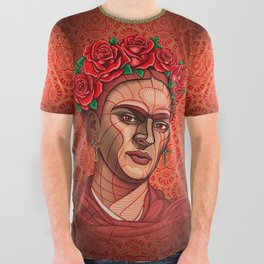 Frida All Over Graphic Tee