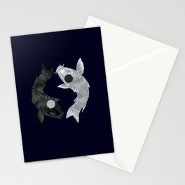 Yin Yang Koi Stationery Cards