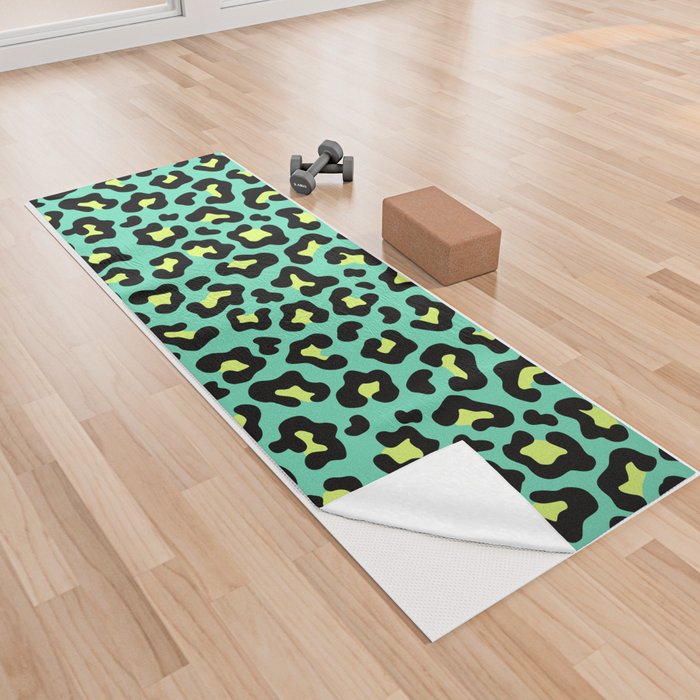 Leopard (Green) Yoga Towel