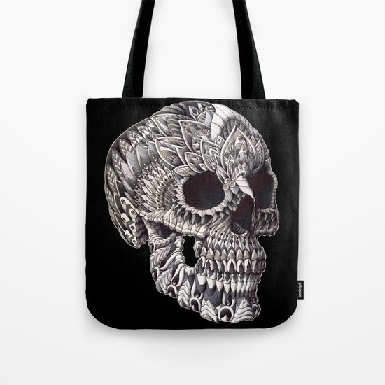 Ornate Skull Tote Bag