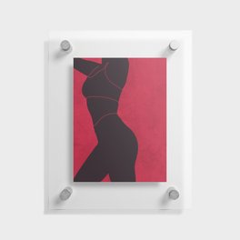 Aesthetique - Female Figure Study - Minimal Contemporary Abstract 02 Floating Acrylic Print